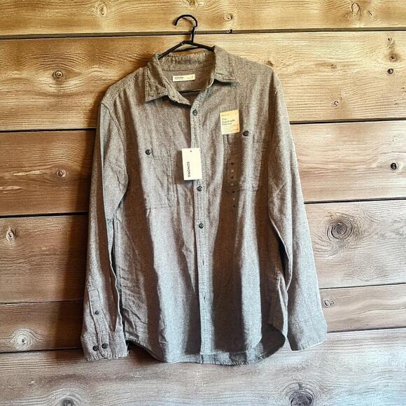 NWT Sonoma Men’s Button-Up Shirt (Medium) – Gray Long Sleeve - Picture 1 of 5